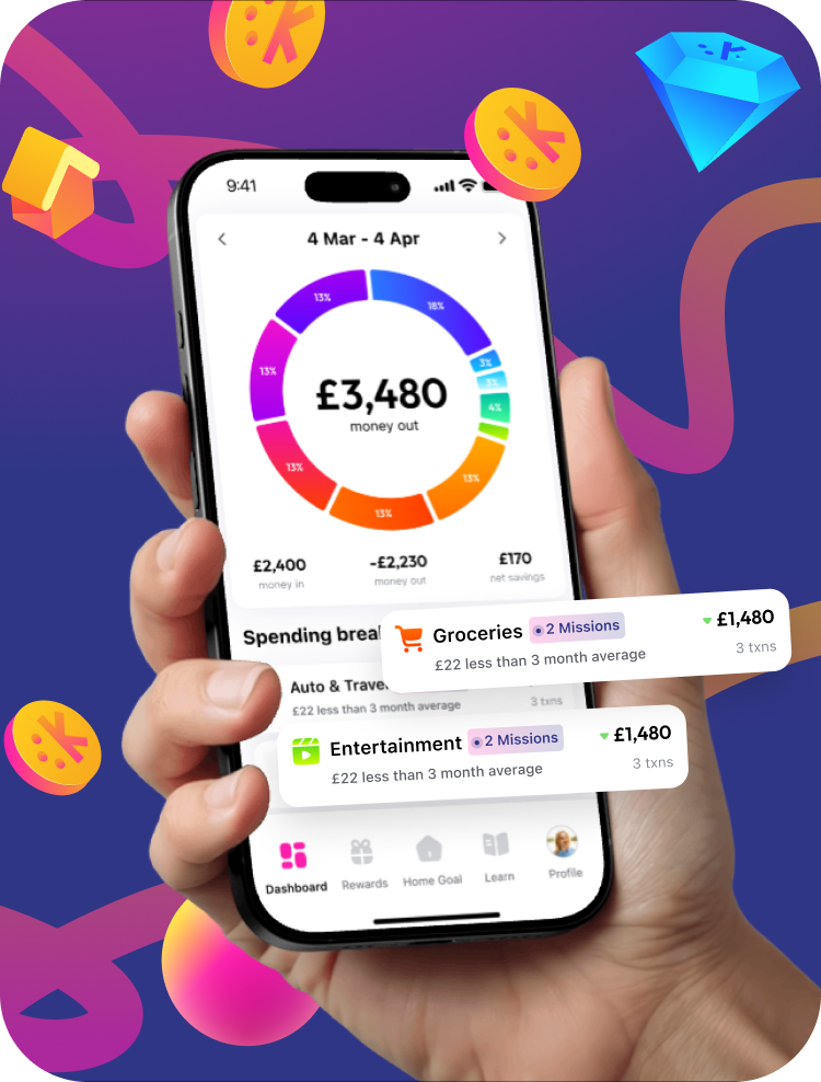 Klink home savings app interface