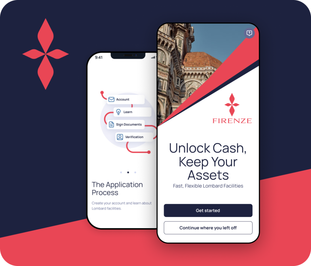 Firenze lending platform user interface