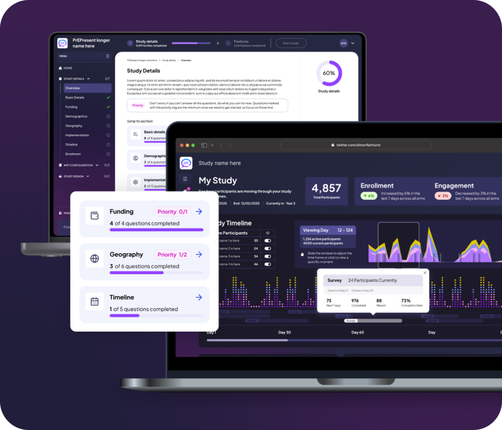 HealthMpowerment digital health platform interface