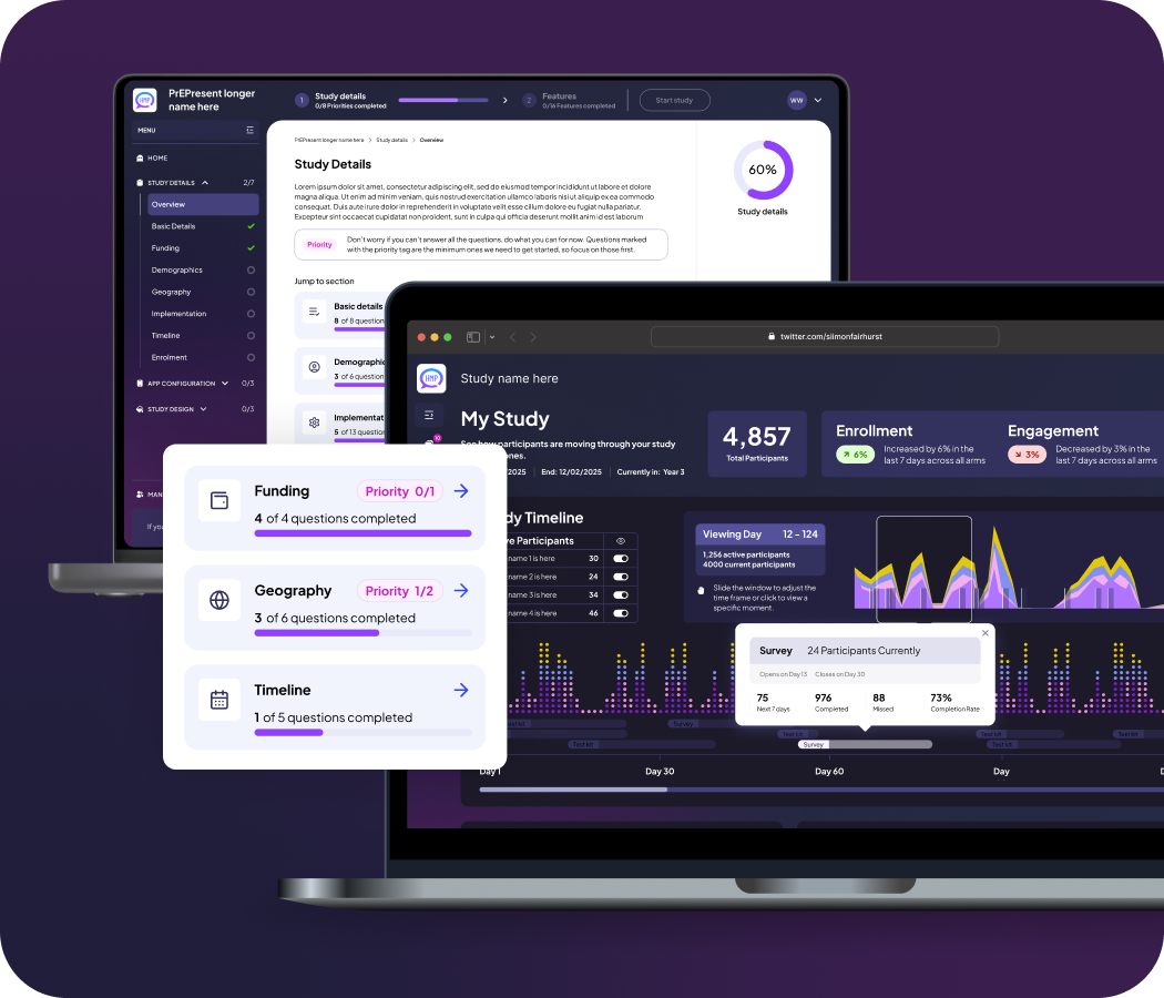 HealthMpowerment digital health platform interface