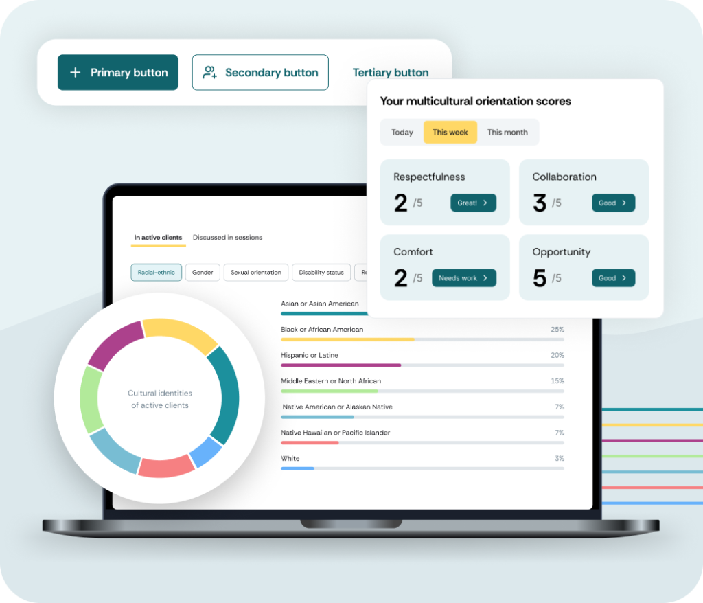 HEAL digital platform for therapist reflection and client support