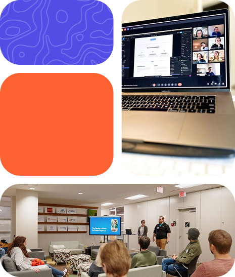 Pepperplane team collaborating remotely during a UX design workshop